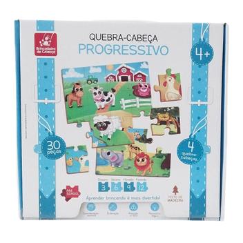 Jogo Quebra-Cabeca Progressivo Montando Historinhas +3 Anos - Brincadeira  de Crianca - Quebra Cabeça Progressivo - Magazine Luiza