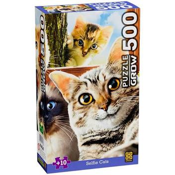 Jogo Quebra Cabeça Adoráveis Gatinhos Gato 500 peças Puzzle Grow Família  Raciocínio Divertido em Promoção na Americanas