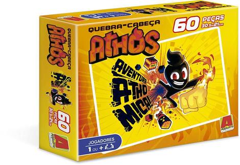 Quebra Cabeça Puzzle 60 Peças Athos Algazarra Brinquedos - Quebra