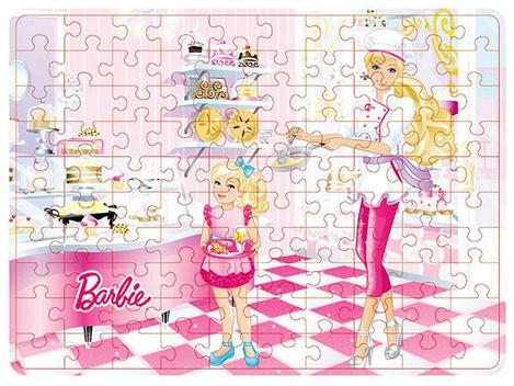 Quebra-Cabeças Barbie Chef de Cozinha - 100 Peças - Mattel