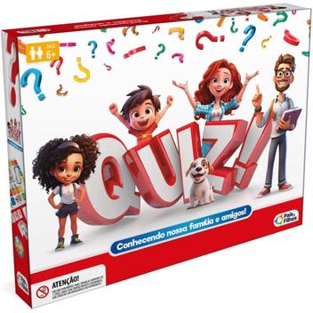 Quiz! Jogo De Perguntas E Respostas Tabuleiro Divertido Pedagógico Para ...