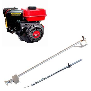 Rabeta Horizontal Simples 1,7 m Cinza Para Barco Branco 7 cv - Motor ...