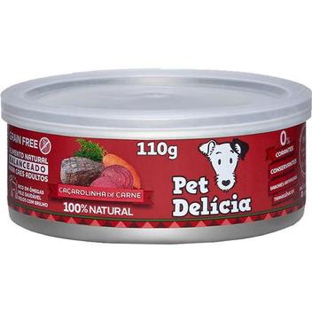 Ração Úmida Pet Delícia Natural Caçarolinha De Carne 110G - Outros Pets ...