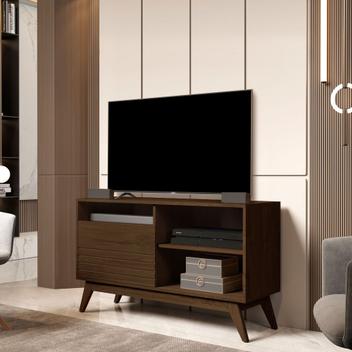 Rack Bancada 1.08m Compacto 1 Porta para TVs Até 42 Polegadas - Fênix ...