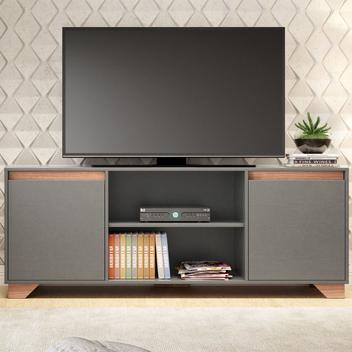 Rack para TV Até 50 Polegadas Benevello 2 Portas 2031 Grafite - Quiditá ...