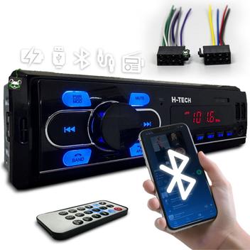 Rádio Mp3 Player Som Carro Automotivo Bluetooth Sd USB 1 Din - H-tech - Som Automotivo