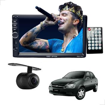 Rádio MP5 CarPlay Android Auto 2 Din + Câmera Ré Classic 1996 1997 1998 ...