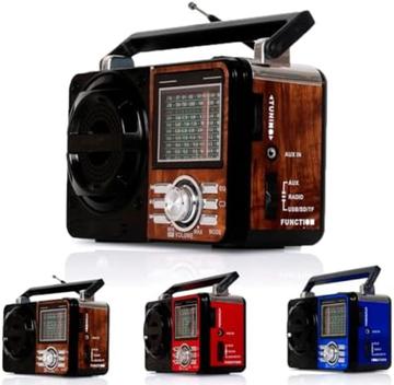 Rádio Portátil Fm/Am Bluetooth Usb Bivolt E Pilha Caixa De Som 110V ...