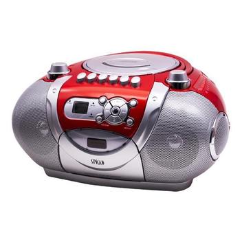 Rádio Toca Cd Portatil Gravador Cd Cassete Am Fm - Spica - Rádio ...