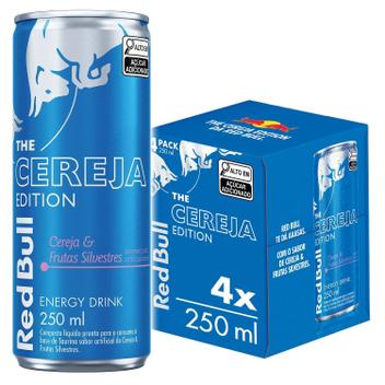 Red Bull Energético Cereja e Frutas Silvestres 250ml 4 latas
