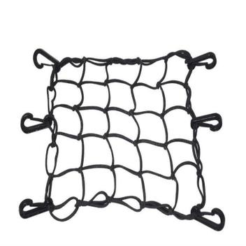 Rede Elástica Para Moto 2 Peças - 28x23 Cm, Ganchos Ajustáveis, Nylon Resistente