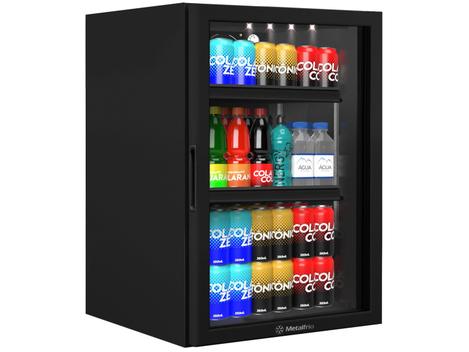Geladeira/refrigerador 97 Litros 1 Porta Preto All Black - Metalfrio - 220v - Vb11rl