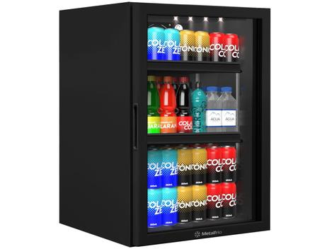 Geladeira/refrigerador 97 Litros 1 Porta Preto All Black - Metalfrio - 110v - Vb11rl