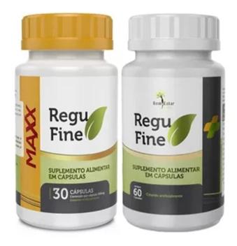 regu fine maxx + forte + regun fine 60 caps + - bem estar life
