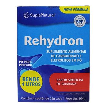 Rehydron Rehydron 4 sachês sabor guaraná com 26g - SUPLANATURAL - Medicamentos ...