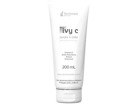 Rejuvenescedor com Proteção Solar FPS 20 Mantecorp Skincare Ivy C Corpo e Colo