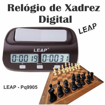 Relógio De Xadrez Digital Leap Pq9912 Xadrez Profissional - PonoShop