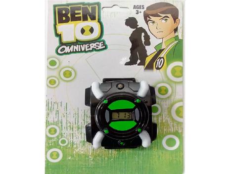 Relógio Ben10 Com 4 Aliens Emborrachados Relógio Omnitrix Com Luz