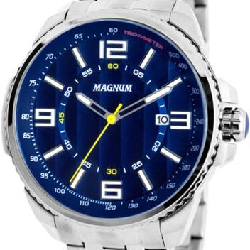 Relógio Magnum Masculino Prata Automático MA35100F Prova d'água 2 ano de  garantia com carteira em Promoção na Americanas