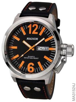 Relógio Masculino Pulseira Couro Magnum Ma31524j