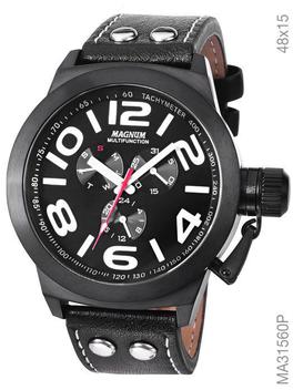 Relógio Magnum Masculino Sports MA33406P Pulseira de Couro