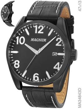 Relógio Magnum Sports Masculino MA34843D Pulseira de Couro