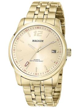 RELÓGIO MASCULINO DOURADO MAGNUM MA31355H