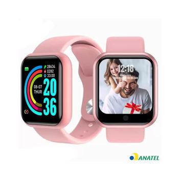 Relógio Smartwatch Feminino a prova dagua rosa touch 40mm 2