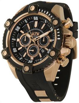 Relógio WZW Masculino Preto e Rose WZW7245 - Relógio Masculino