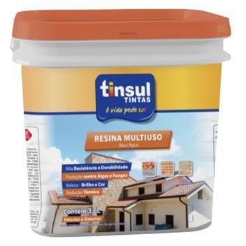 Resina Acrílica Multiuso Azul 3,6 Litros Tinsul - Materiais de ...