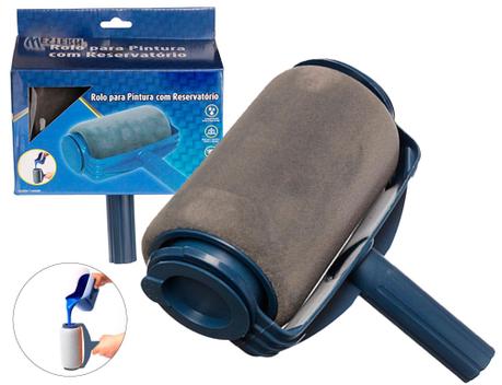 Rolo De Pintura Com Reservatório 500ml Anti Respingo - ETILUX - Rolo de ...