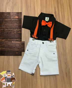 Roupa Aniversário Menino Fantasia Mundo Bita Verão com o Suspensório ...