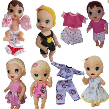 Kit Roupa De Boneca Para Baby Alive - Pijama Ovelhinha Rosa