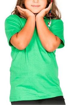 Roupa De Criança Infantil Menina Menino Básica Lisa Camiseta ...