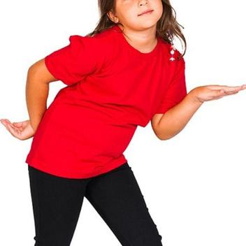 Roupa De Criança Infantil Menina Menino Básica Lisa Camiseta ...