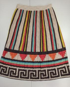 Saia midi plissada colorida sales