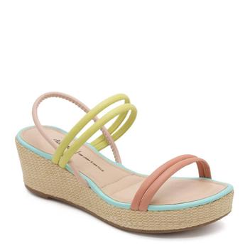 Sandália Anabela Baixa Dakota Z9651 Rosa - Sandália Feminina