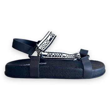 Sandália Feminino J-Puff tiras autocolantes Confortável Petite