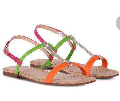 Sandália Luiza Barcelos Rasteira Multicor - Rasteirinha Feminina - Magazine  Luiza