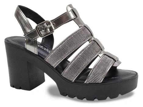 sandalia tratorada dakota preta