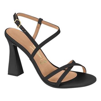Sandalia vizzano salto grosso cheap preto