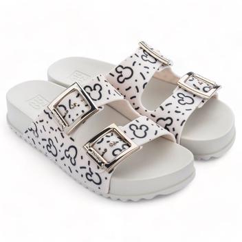 Sandalia Zaxy Partner Feminina Papete Joy Mickey Fivelas - Papete