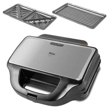 Sanduicheira Grill Eletrico Misteira Troca Chapa Limpa Facil Philco ...