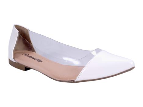 Sapatilha vinil sale transparente