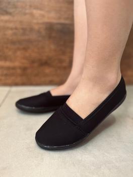 Sapatilha de Pano De Elástico Calce Macio Feminina Comfort Tradiconal ...