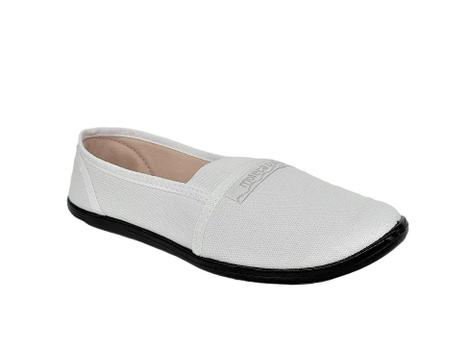 Sapatilha Feminina De Pano Clássica Moleca Branca Conforto 52059B ...