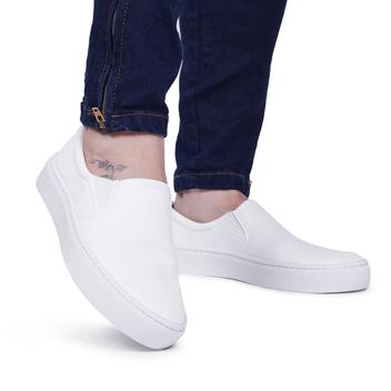 Tenis branco feminino best sale liso