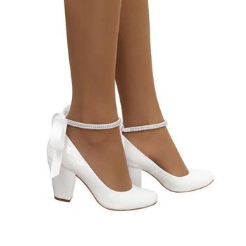 Sapato Noiva Boneca Branco Salto Grosso Duani - Calçados Femininos -  Magazine Luiza