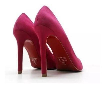 scarpin pink camurça