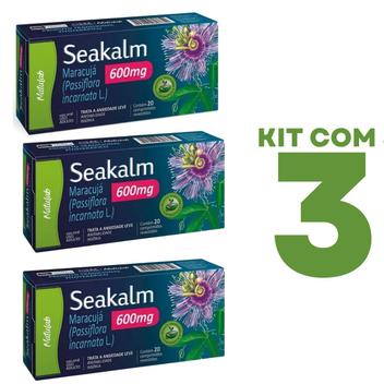 Seakalm 600 20 cp Kit com 3 Caixas - Natulab - Ômega 3 - Magazine